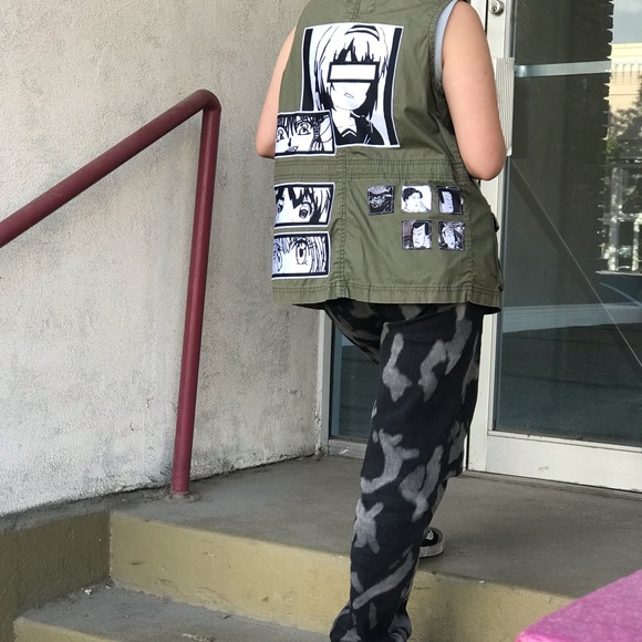 Anime Upcycled vest - Picture 3 of 4